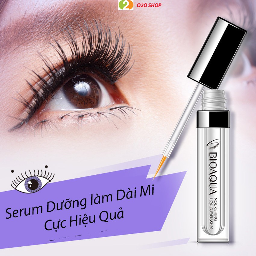 Serum Dưỡng Làm Dài Và Dày Mi Bioaqua, Cực Hiệu Quả – Làm Cong Mi Tự Nhiên – An Toàn Cho Mắt – O2O Shop