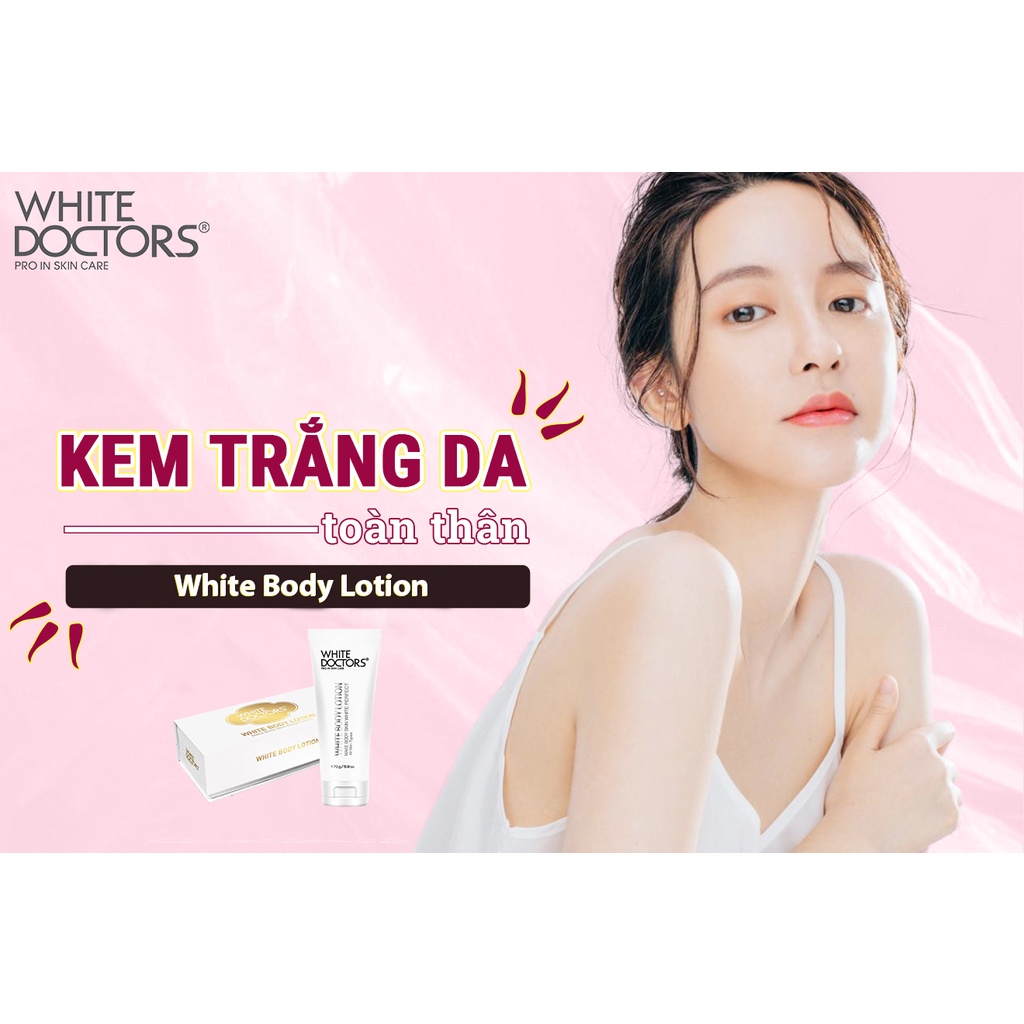 Kem làm trắng toàn thân White Doctors White Body Lotion tươi trẻ làn da 170g