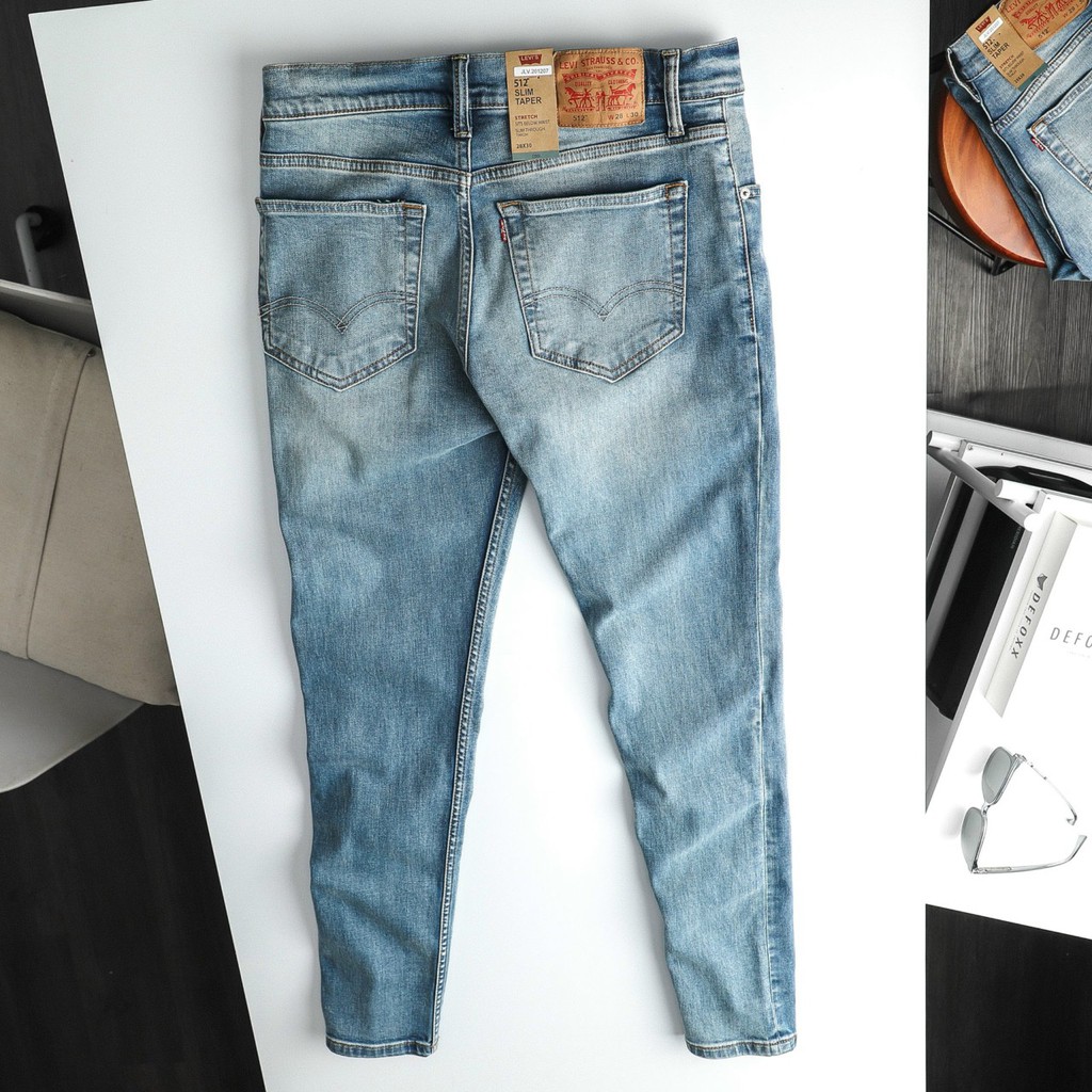 Quần Jeans Levis 512 made in cambodia