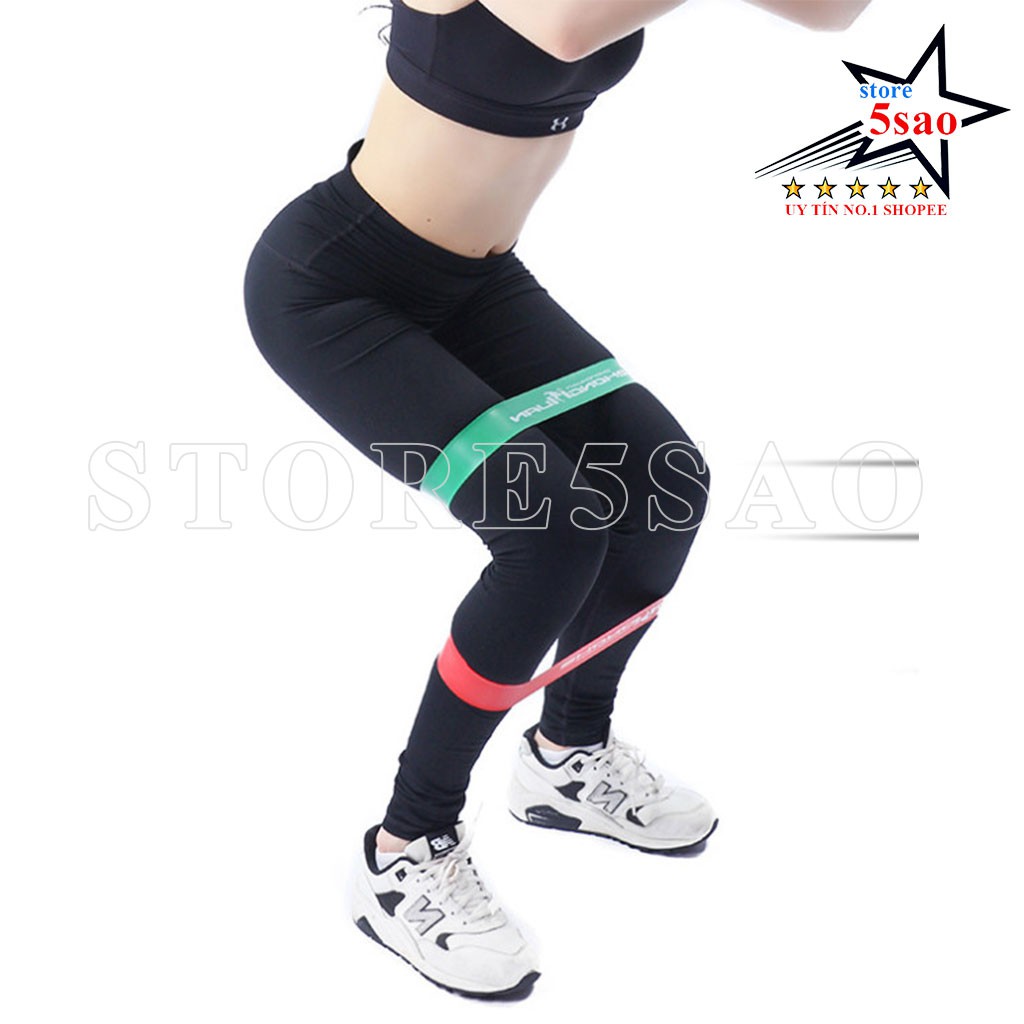 Bộ 5 dây mini band tập mông chân ❤️ FREESHIP ❤️ dây thun tập gym