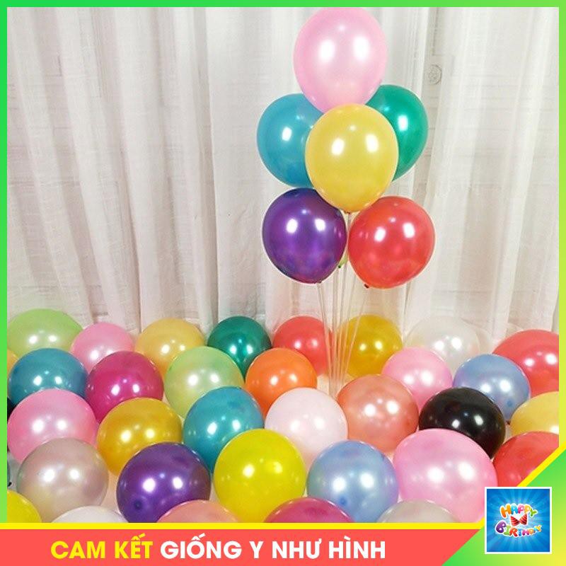 Set 50 Bóng nhũ tròn loại đẹp trang trí tiệc sinh nhật phòng cưới #TrangTriSinhNhat