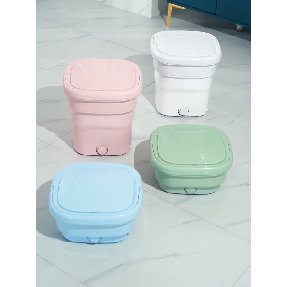 Máy giặt Mini + kèm lồng vắt dành cho quần áo trẻ sơ sinh, giặt riêng lẻ