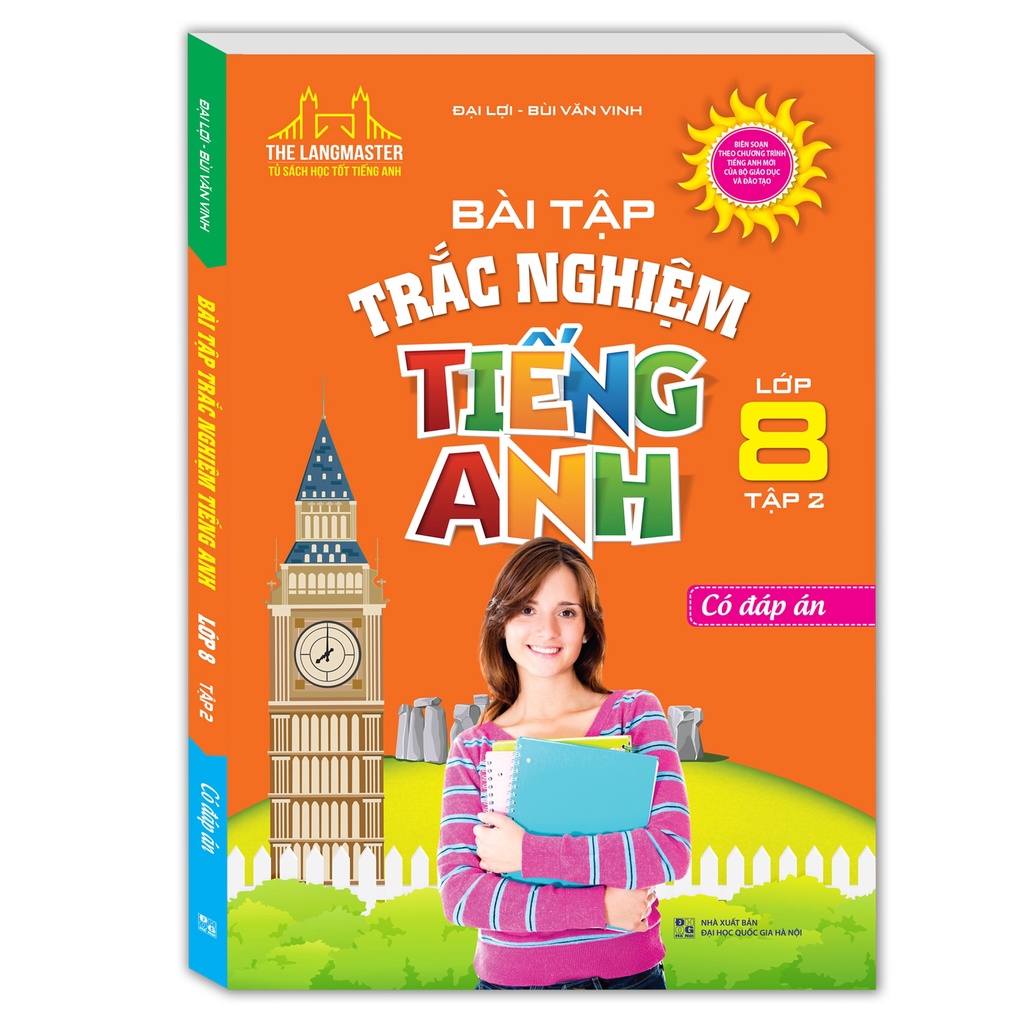 Sách - Bài tập trắc nghiệm tiếng Anh lớp 8 tập 2 - Có đáp án