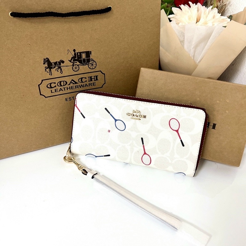 📛RẺ VÔ ĐỊCH📛VÍ COAH HOA LONG ZIP DÀI NỮ