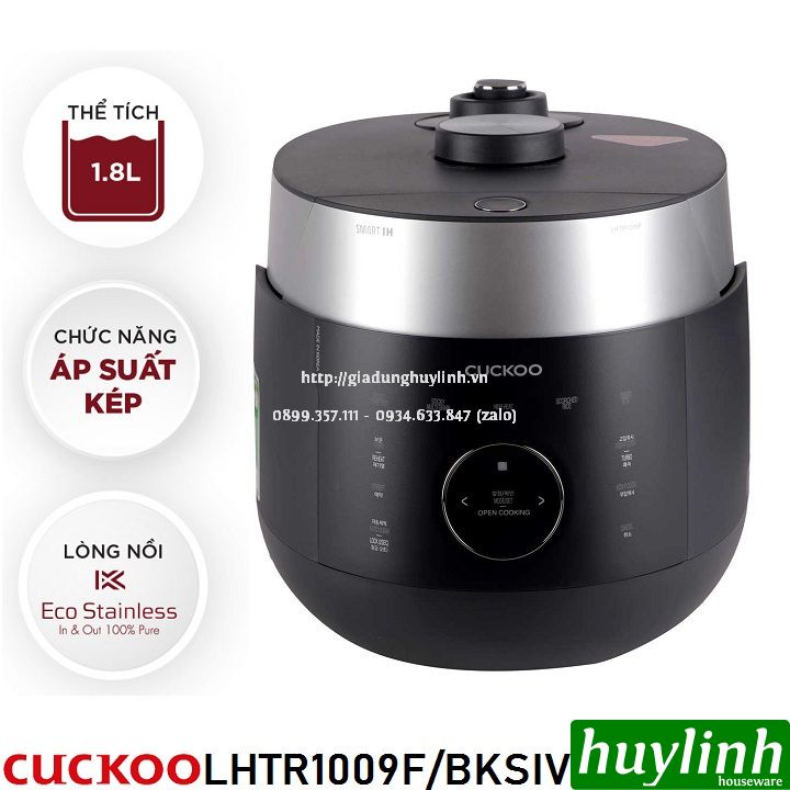 [Mã ELHADEV giảm 4% đơn 300K] Nồi cơm điện cao tần Hàn Quốc Cuckoo CRP-LHTR1009F - 1.8 lít (BKSIVNCV - WHSIVNCV)