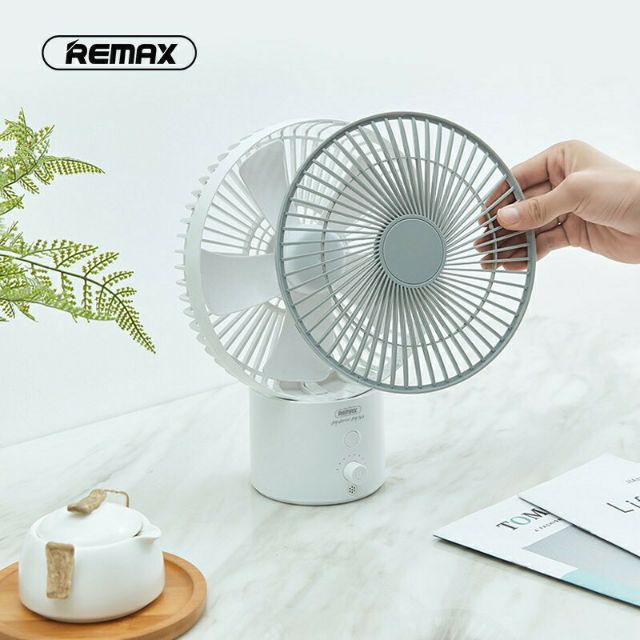 Quạt tích điện Remax Mini F31 để bàn - 3 chế độ gió - Siêu Mát - 4100mAh - Chính Hãng - Có bảo hành