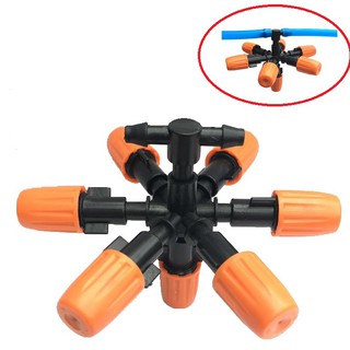Vòi phun sương 7 cửa loại 1 dùng ống phun sương PU 5/8mm hoặc ống PVC 4/7mm chất lượng cao