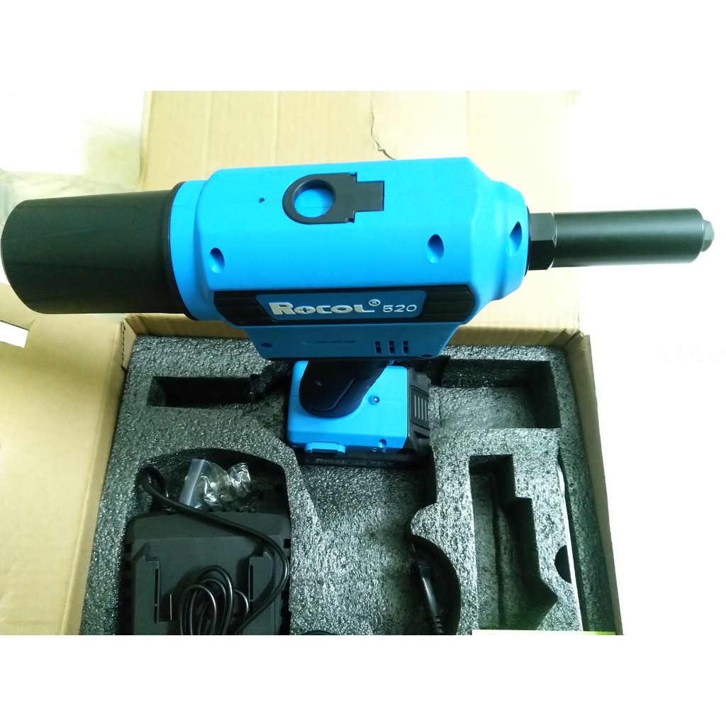 Máy bắn rút đinh rive dùng pin 18v ROCOL 520 siêu khỏe và bền