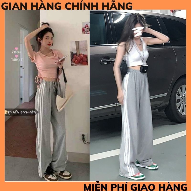 Quần3Sọc Nam Nữ , quần thể thao ống suông chất thun co dãn thoải mái ,quần unisex phong cách hàn quốc XƯỞNG MAY TIT COJ2