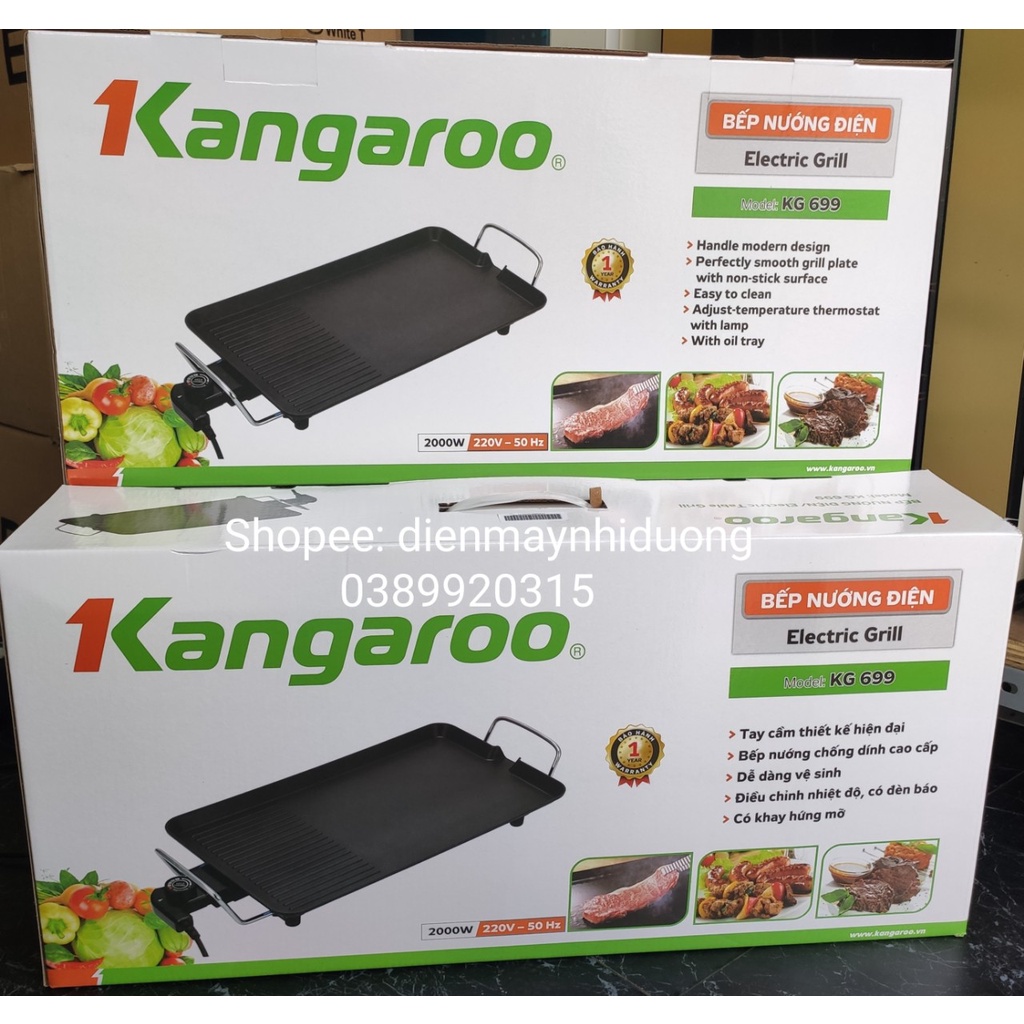 [Mã ELHADEV giảm 4% đơn 300K] Bếp nướng điện Kangaroo KG689M KG699