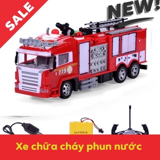 Xe cứu hỏa điều khiển từ xa có thể phun được nước