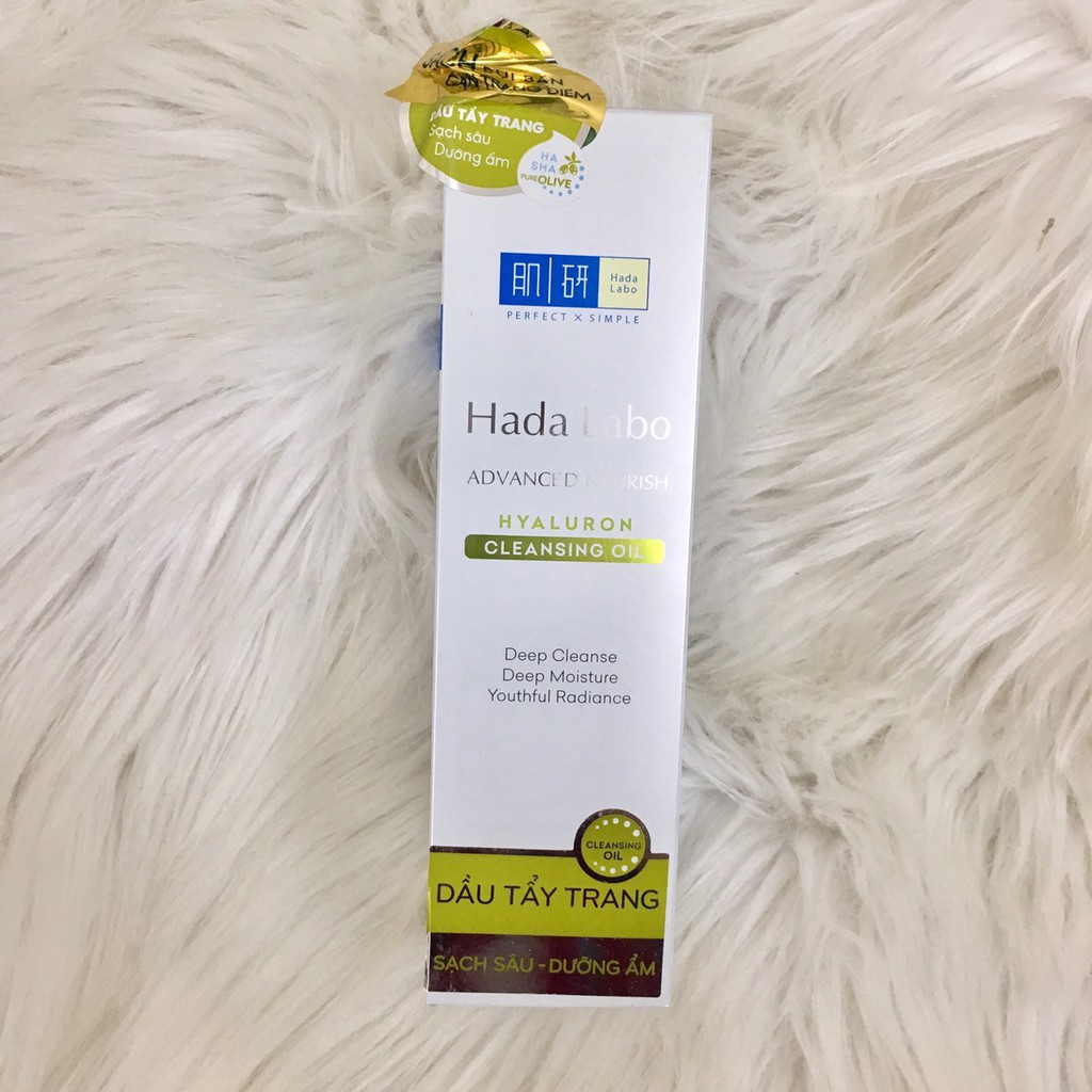 [Mã COS2405 giảm 8% đơn 300K] ( HSD 2024) Dầu tẩy trang Hada Labo Advanced Nourish Hyaluron Cleansing Oil 200ml