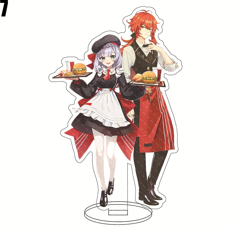 Mô hình Genshin Impact kiểu đứng bằng acrylic cao cấp