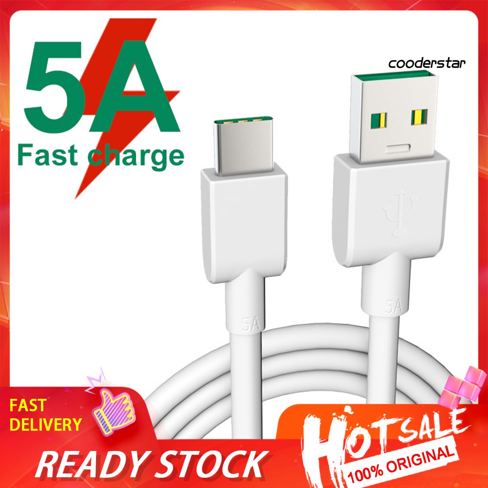 ★COOD★1/2m 5A Flash Charge Type-C Charging Cable Data Transfer Cord for OPPO VOOC