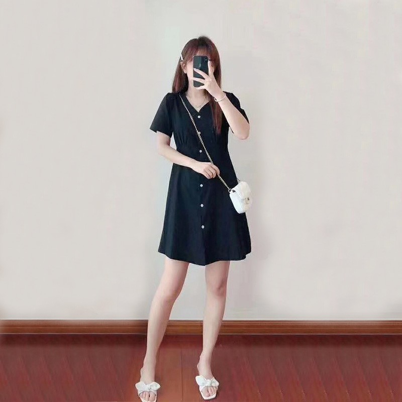 Váy Nữ Hàng Quảng Châu Cổ Tym Chất Bao Đẹp M526 | BigBuy360 - bigbuy360.vn