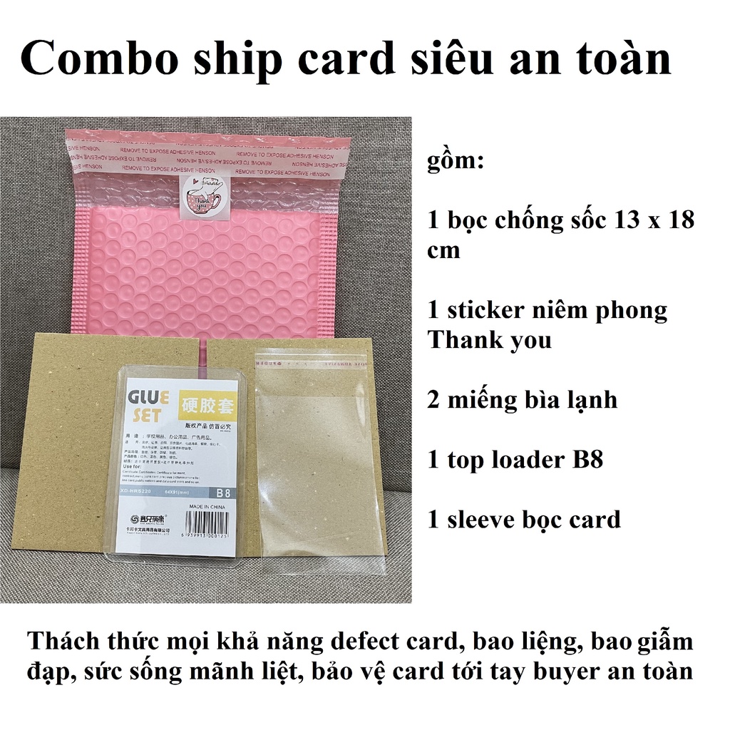 Combo ship card siêu an toàn bao liệng, bao giẫm đạp, sức sống mãnh liệt