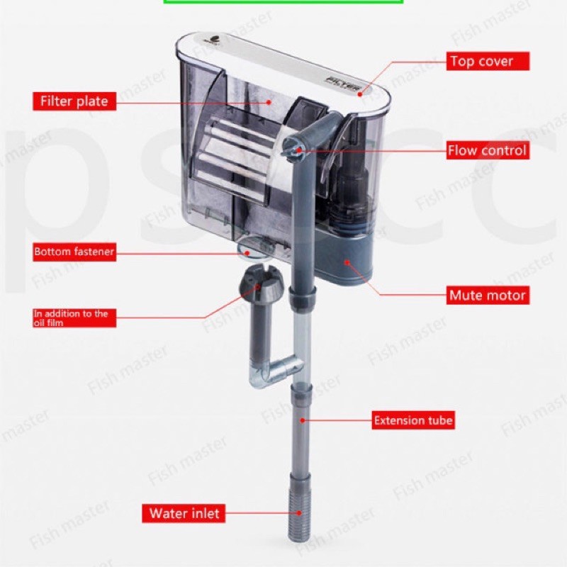 Lọc Thác Jeneca Xp-11, kết hợp lọc ván cho hồ cá cảnh