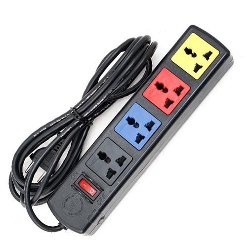 Ổ Cắm Đa Năng LIOA 4 lỗ 3 chấu 4D32N(Dây 3m) - 4D52N(dây 5 mét)