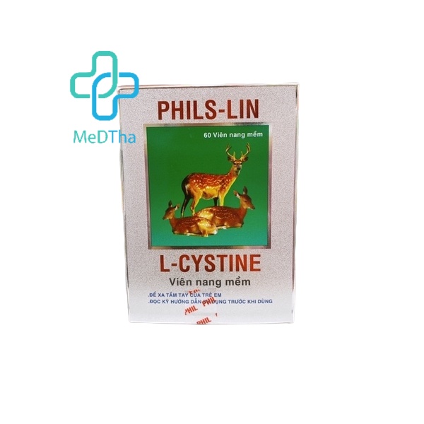 L-Cystine Phils Lin - Viên Uống Đẹp Da, Dưỡng Da, Nám Tàn Nhang, Chống Lão Hoá, Rụng Tóc (Hộp 60 Viên) [Chính Hãng]