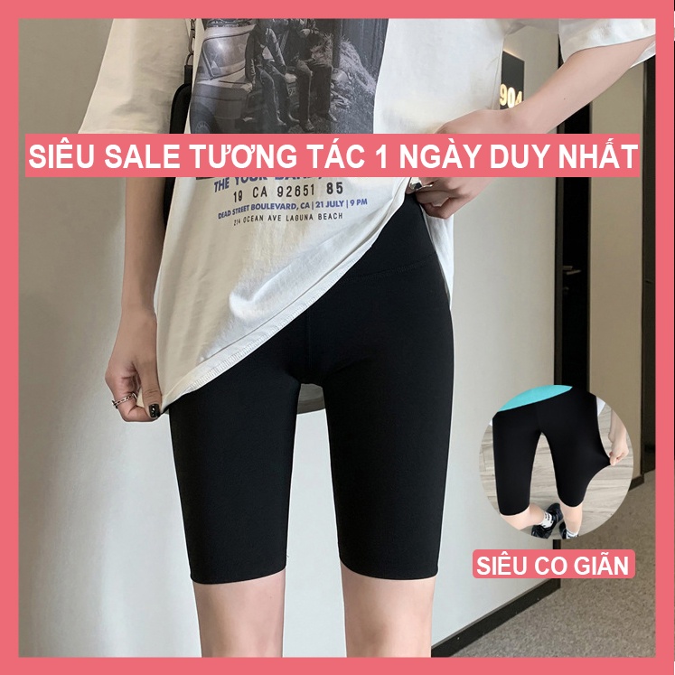 Quần legging lửng nữ, legging ngắn lửng nữ thể thao co dãn 4 chiều