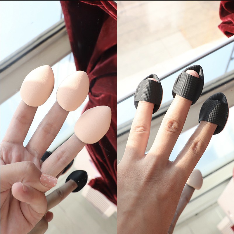 Mút Trang Điểm Hình Ngón Tay Cỡ Nhỏ Che Khuyết Điểm Bắt Sáng HSU