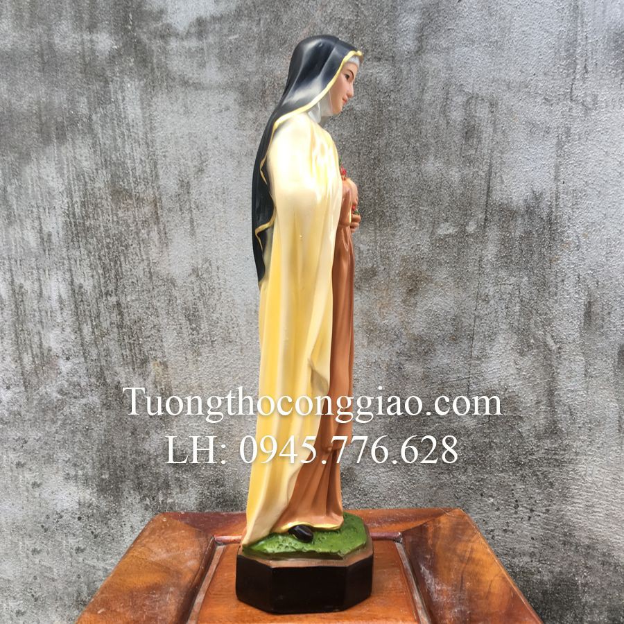 Tượng bà Thánh Teresa 40cm composite