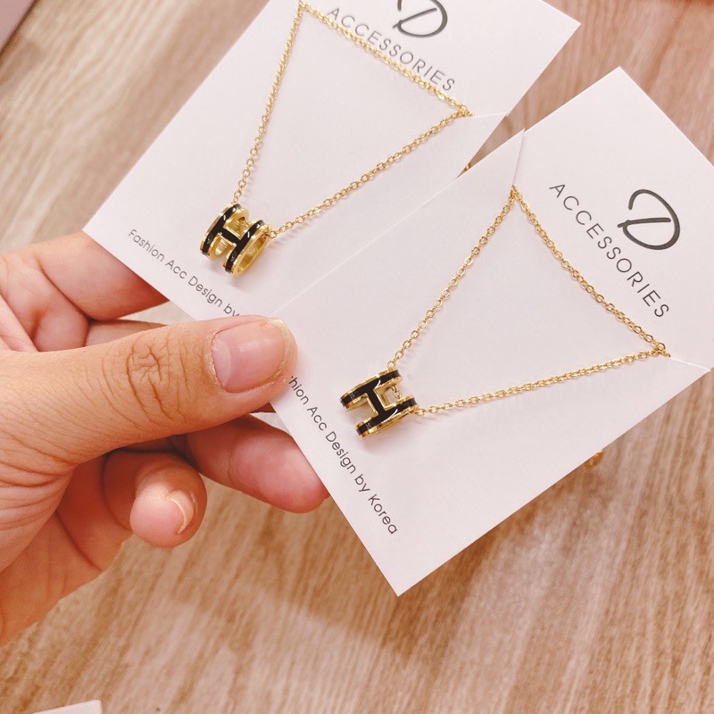 Dây chuyền TITAN HM viền vàng - |Nguyễn Trà Dương|