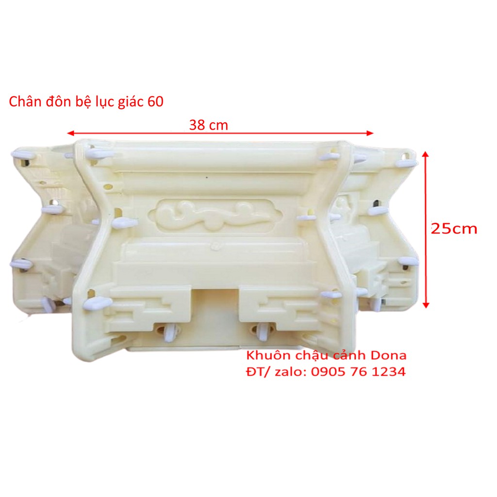 Khuôn Đúc Chân Đôn Bệ ABS dùng cho Lục Giác 58 - 60 - 65 cm. Đôn Cao 25 cm