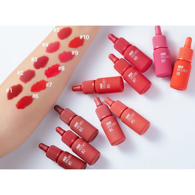 Son peripera peri ink velvet chính hãng hàn quốc mẫu mới 2019