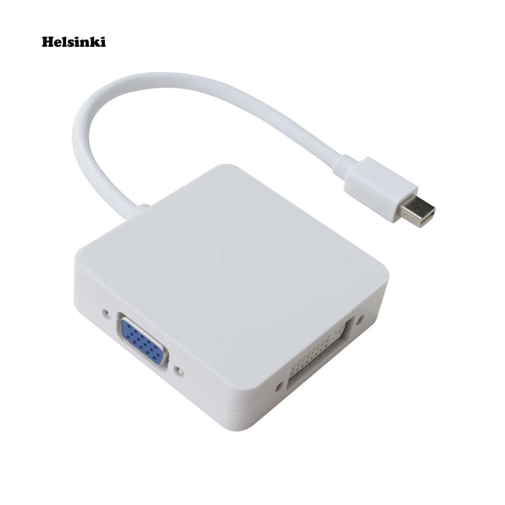 Cáp Chuyển Đổi 3 Trong 1 Dp Thunderbolt Sang Dvi Vga Hdmi Cho Macbook