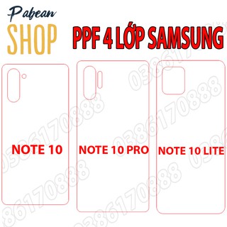[NHÁM + TRONG]Dán lưng PPF 4 lớp chống va đập cho SAMSUNG NOTE 10 / NOTE 10 PRO / NOTE 10 LITE