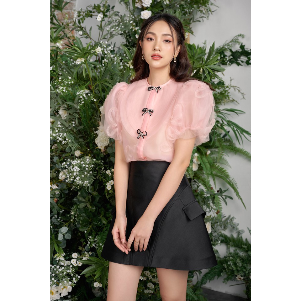 MADDY HATES ROSE - Chân váy tafeta vàng/ đen - Chân váy công sở sang trọng | BigBuy360 - bigbuy360.vn