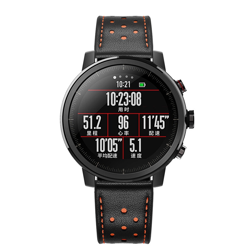 Dây đeo bằng da thay thế cho đồng hồ thông minh Huami Amazfit Stratos 2 2S 3
