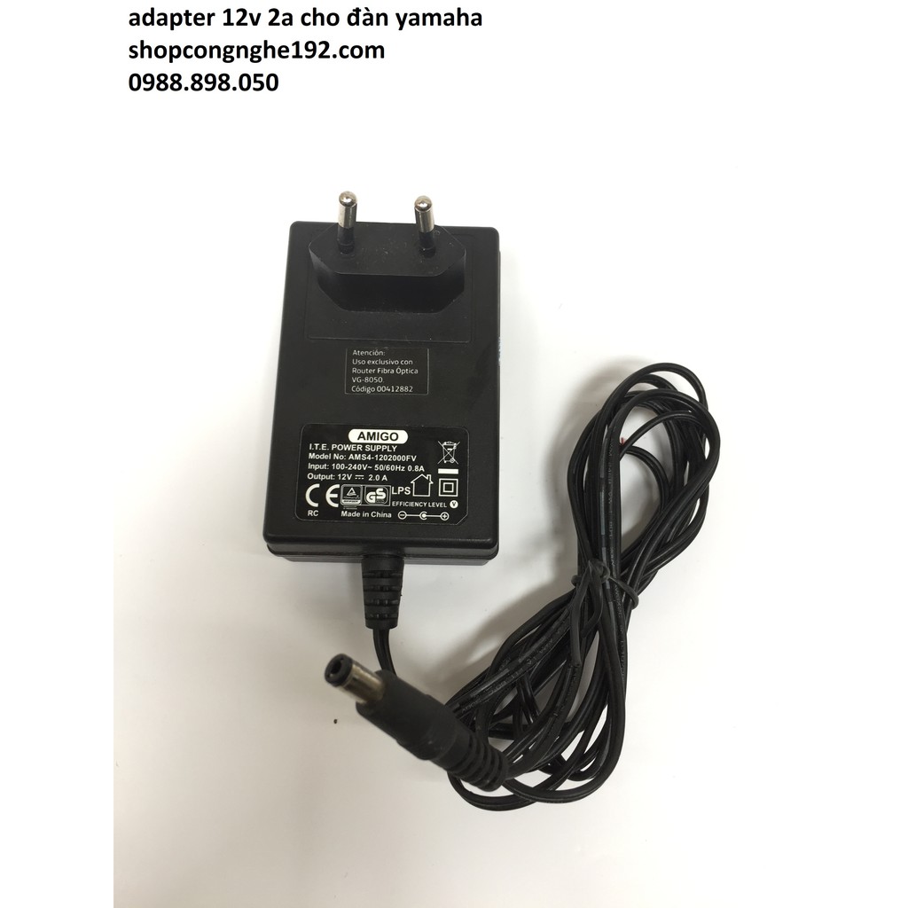 ADAPTER ĐÀN ORGAN YAMAHA 12V 2A