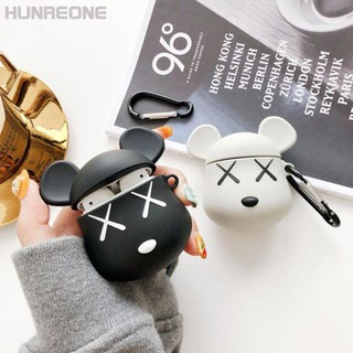 Vỏ Bao Đựng Bảo Vệ Hộp Sạc Tai Nghe, Case Airpods 2/3/1/i7/i9/i12/Pro/TWS - Sillicone Chống Bám Bẩn Gấu KAWS Bestmall