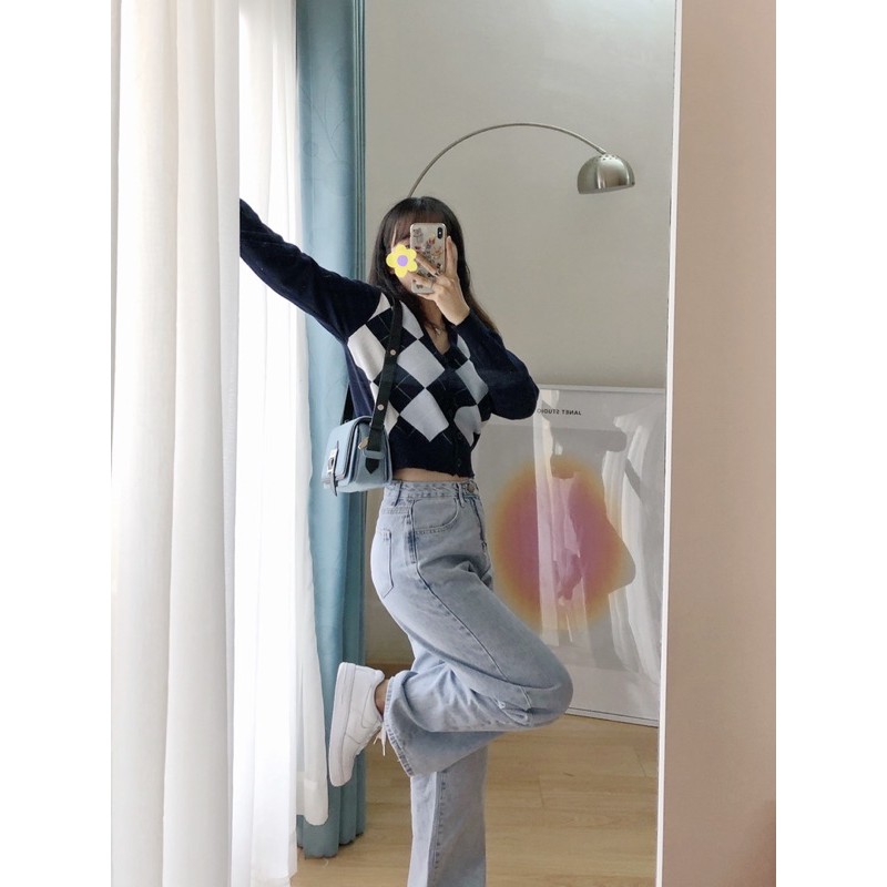 JANET STUDIO • Áo Cardigan XO xanh | BigBuy360 - bigbuy360.vn