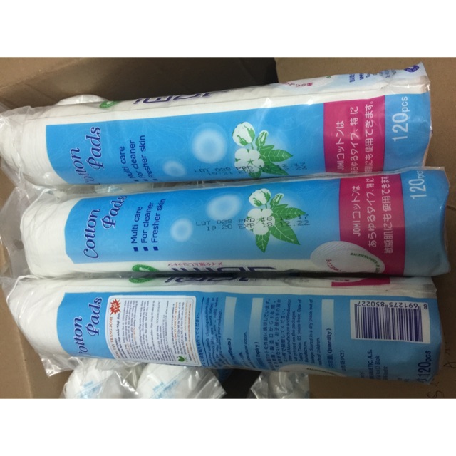 Bông tẩy trang Jomi 120 miếng