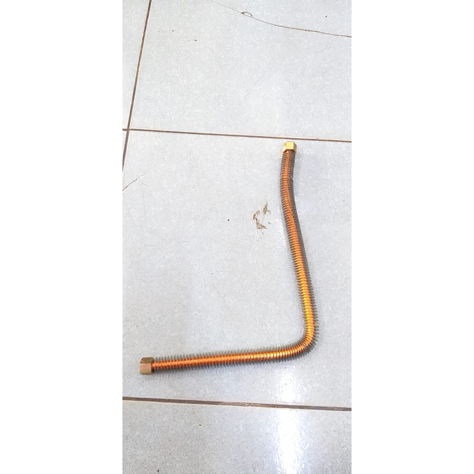 Ống  tản nhiệt máy nén khí / ống lò xo máy hơi 2 đầu ren trong 16mm