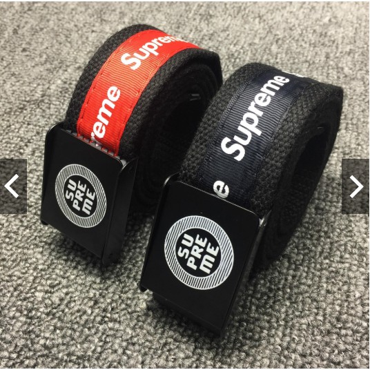 Thắt lưng vải canvas Supreme