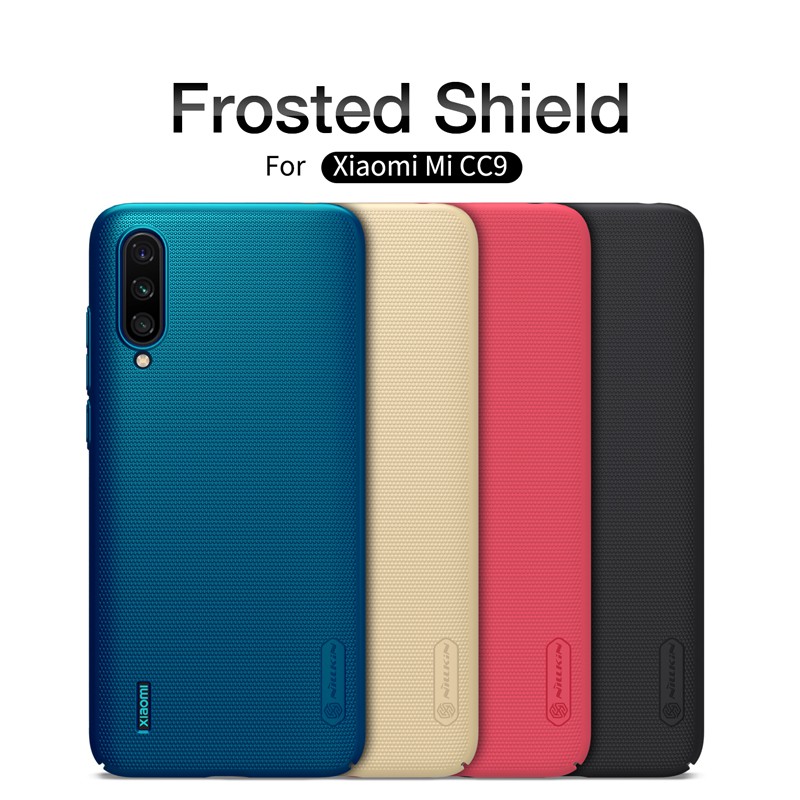 Xiaomi Mi CC9 / Mi 9 Lite / CC9e -Ốp lưng Nillkin nhựa cứng lưng sần chống bám bẩn, chống trơn trượt cầm chắc tay