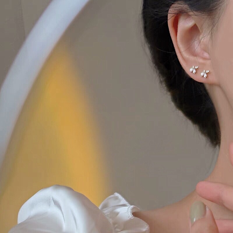 Bông tai Bạc 925 mạ Vàng 14K / LP-E237