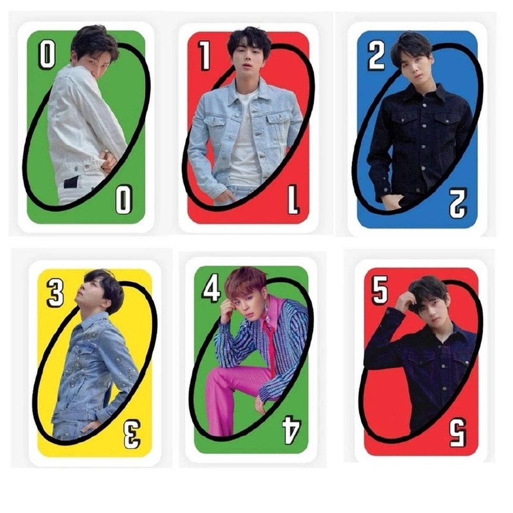 ❀Spot Hot❀ Trò chơi KPOP BTS UNO Bộ bài Uno loại giấy cứng Loại Xịn family Playing cards
