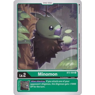 Thẻ bài Digimon - TCG - Minomon / BT3-004'