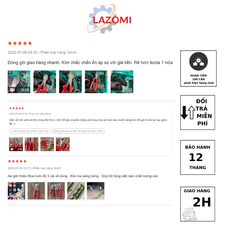 Kìm cắt Meinfa VNXK mạ không gỉ - kìm cắt dây điện, dây thép, cáp viễn thông bảo hành 12 tháng - LAZOMI tools