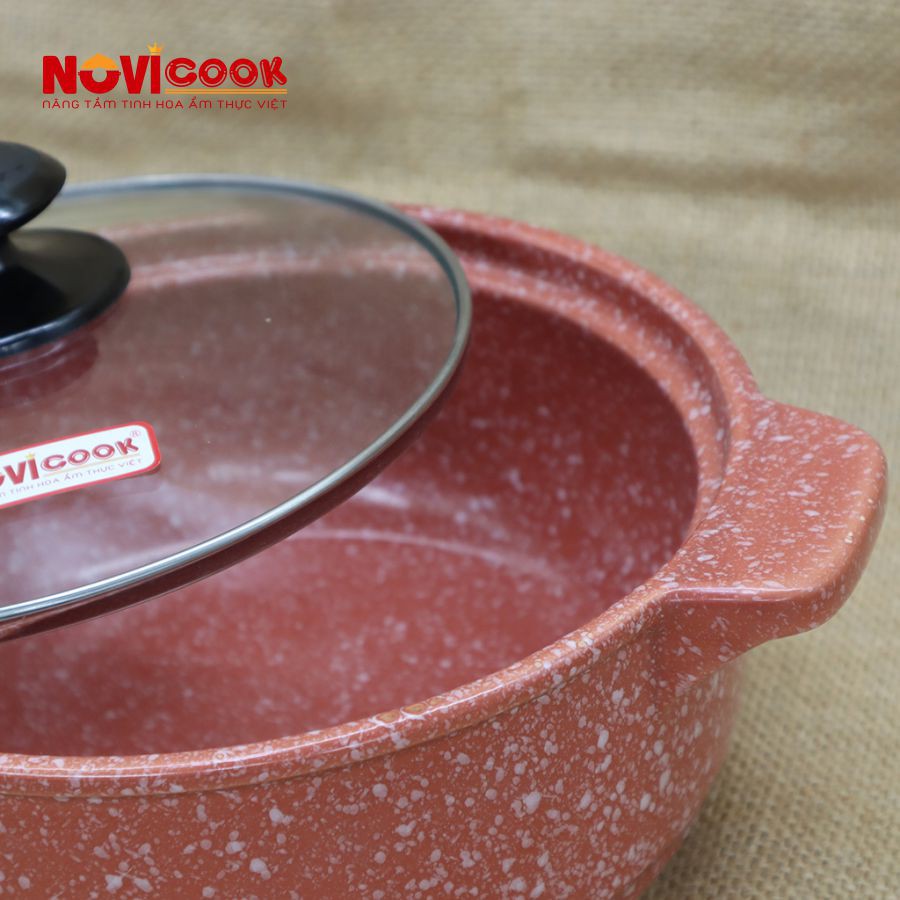 [HOT SALE] Nồi Sứ Sâu 1.5L Cao Cấp - màu nâu đỏ, nồi kho cá, nồi đất giá rẻ, nồi nhỏ, nồi mì cay, nồi lẩu