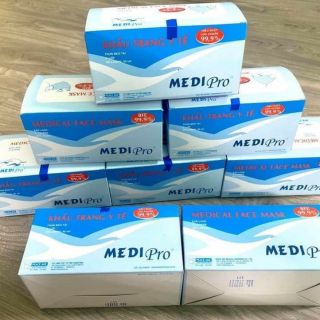 HỘP 50 CÁI KHẨU TRANG 3 LỚP MEDI PRO KHÁNG KHUẨN