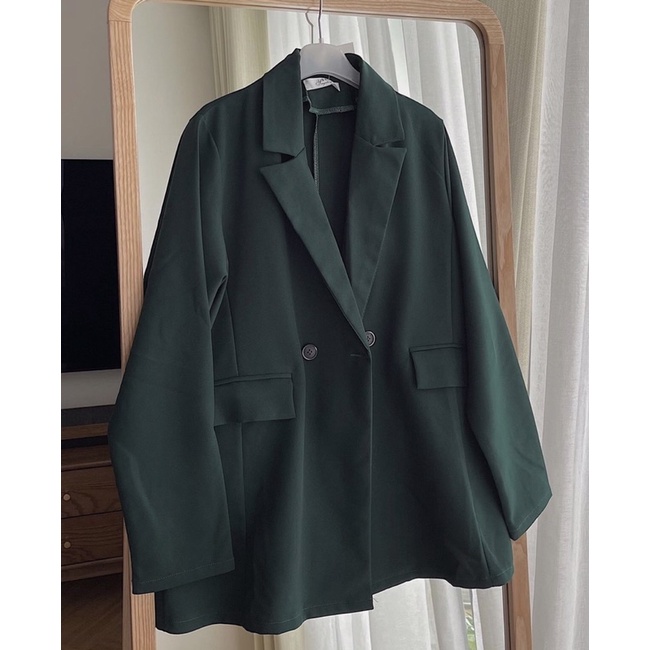 [ Ảnh thật ] Áo khoác blazer nữ dáng dài 2 cúc màu siêu hot hit phong cách hàn quốc | BigBuy360 - bigbuy360.vn