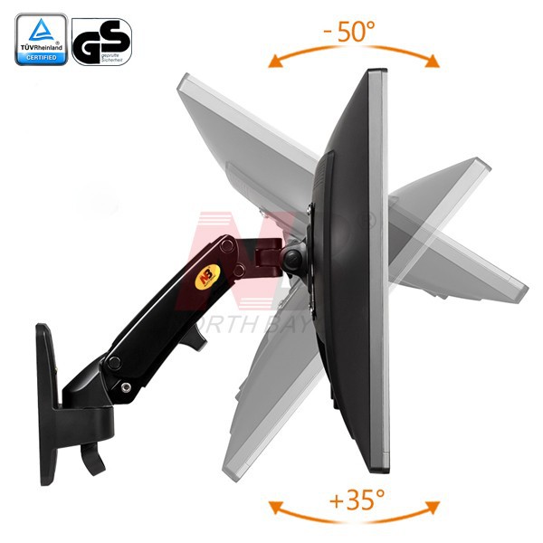 Gi&aacute; treo m&agrave;n h&igrave;nh m&aacute;y t&iacute;nh & tivi NB F120 xoay 180 độ 17-27 inch