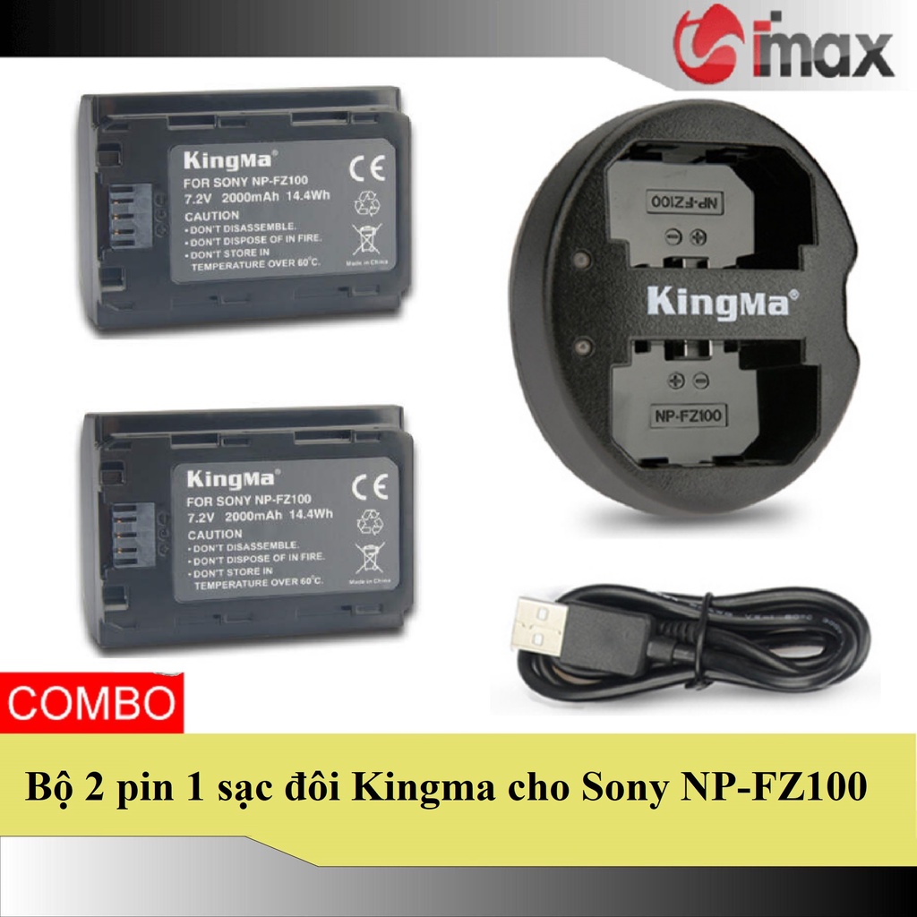 Pin sạc máy ảnh Kingma cho Sony NP-FZ100