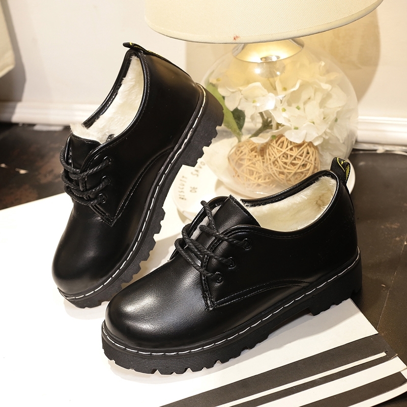 Giày Da Nữ Phong Cách Retro